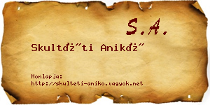 Skultéti Anikó névjegykártya