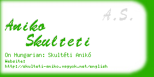 aniko skulteti business card